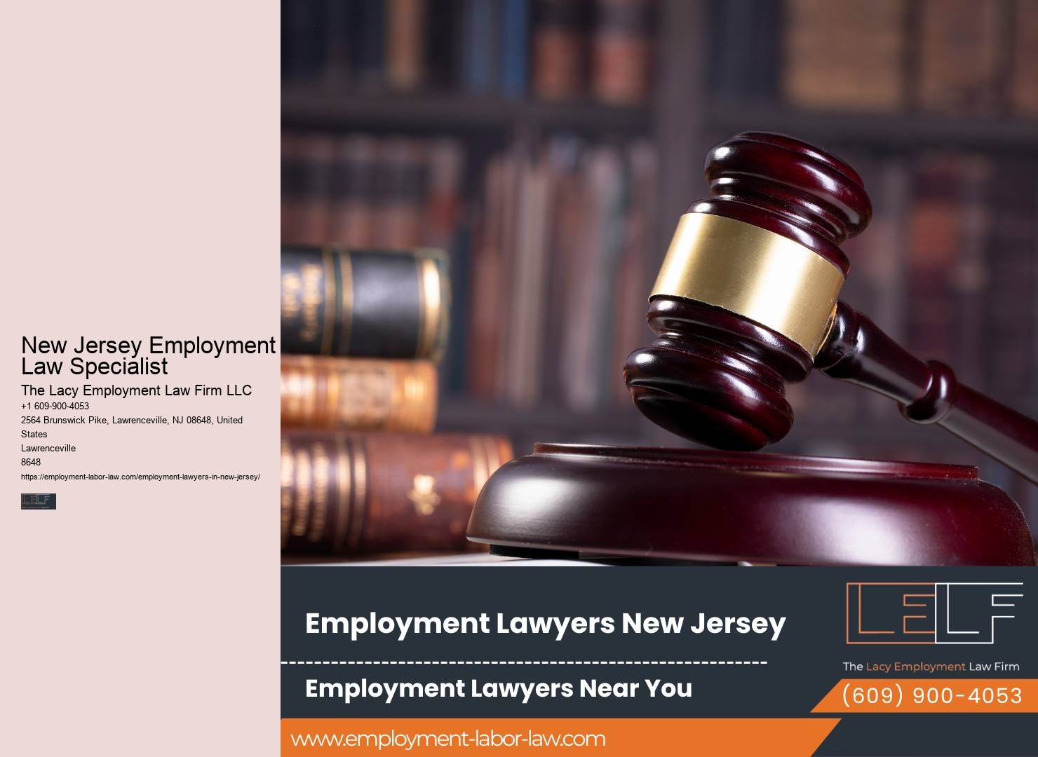 New Jersey Employment Law Specialist Employment Representation