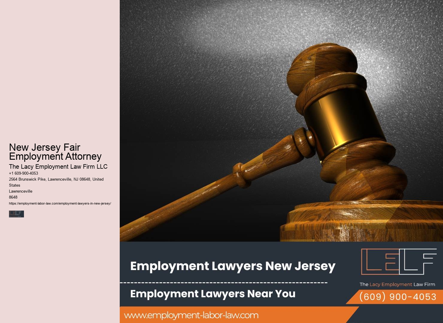 New Jersey Fair Employment Attorney Workplace Legal Issues Lawyer