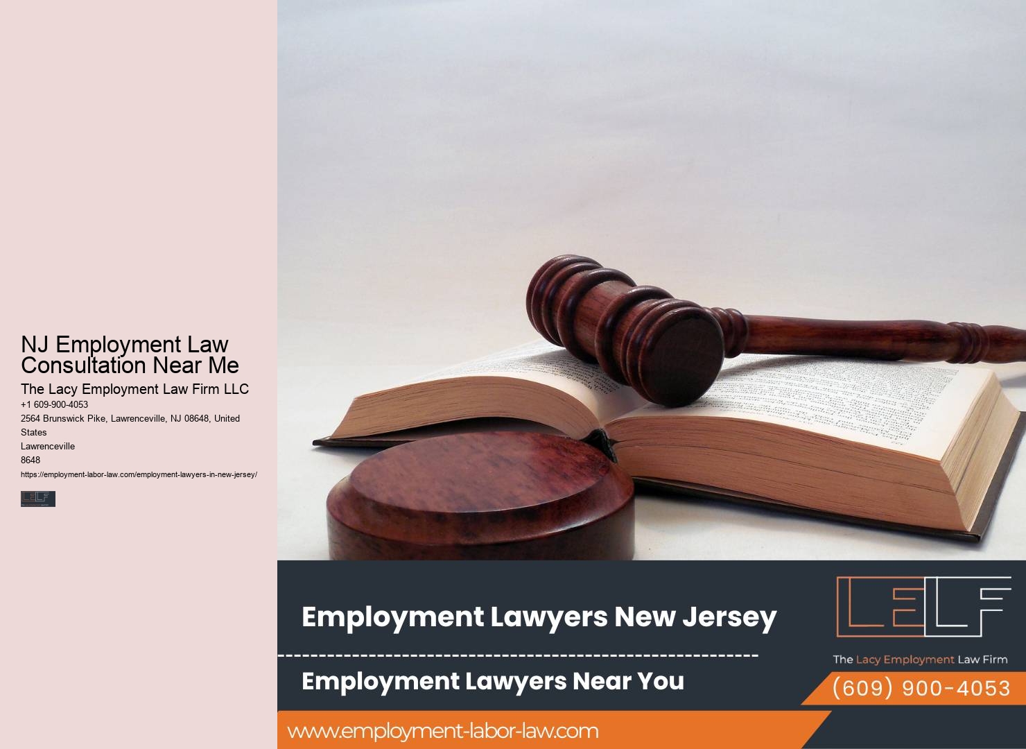 NJ Employment Law Consultation Near Me Employment Mediation Lawyer