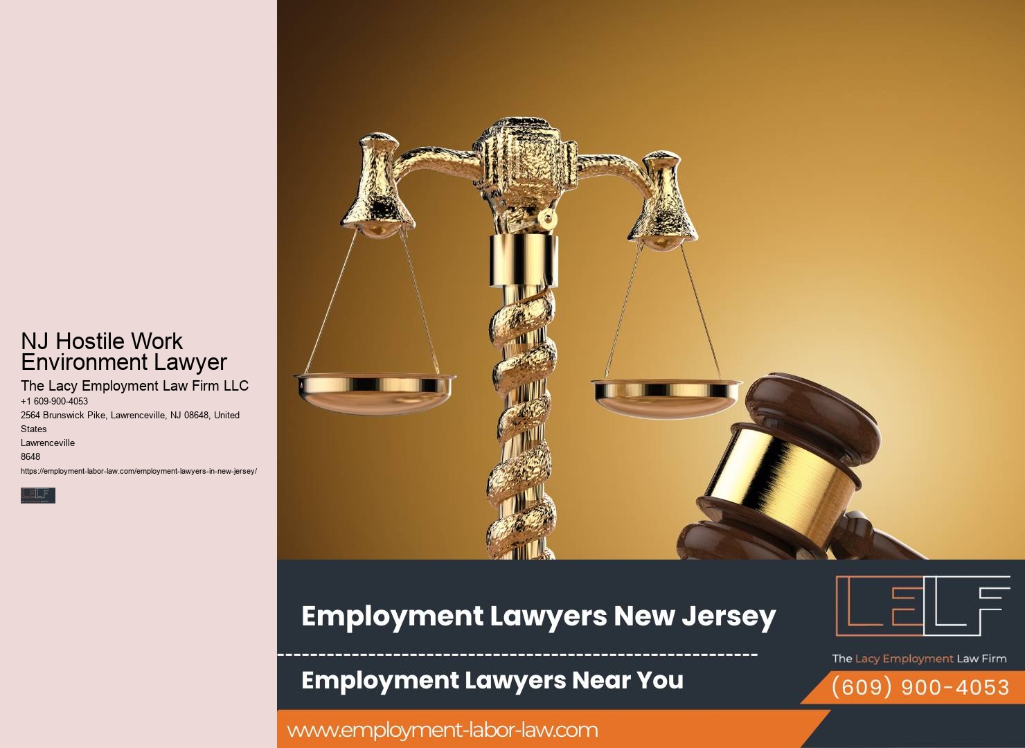 NJ Hostile Work Environment Lawyer Employment Legal Representation