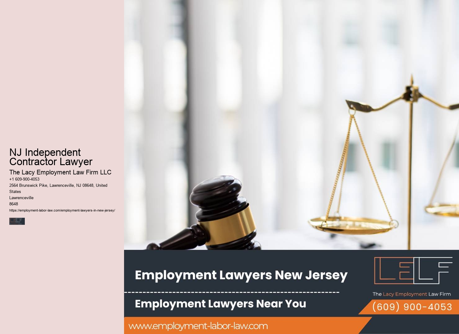 NJ Independent Contractor Lawyer Employment Rights Legal Counsel