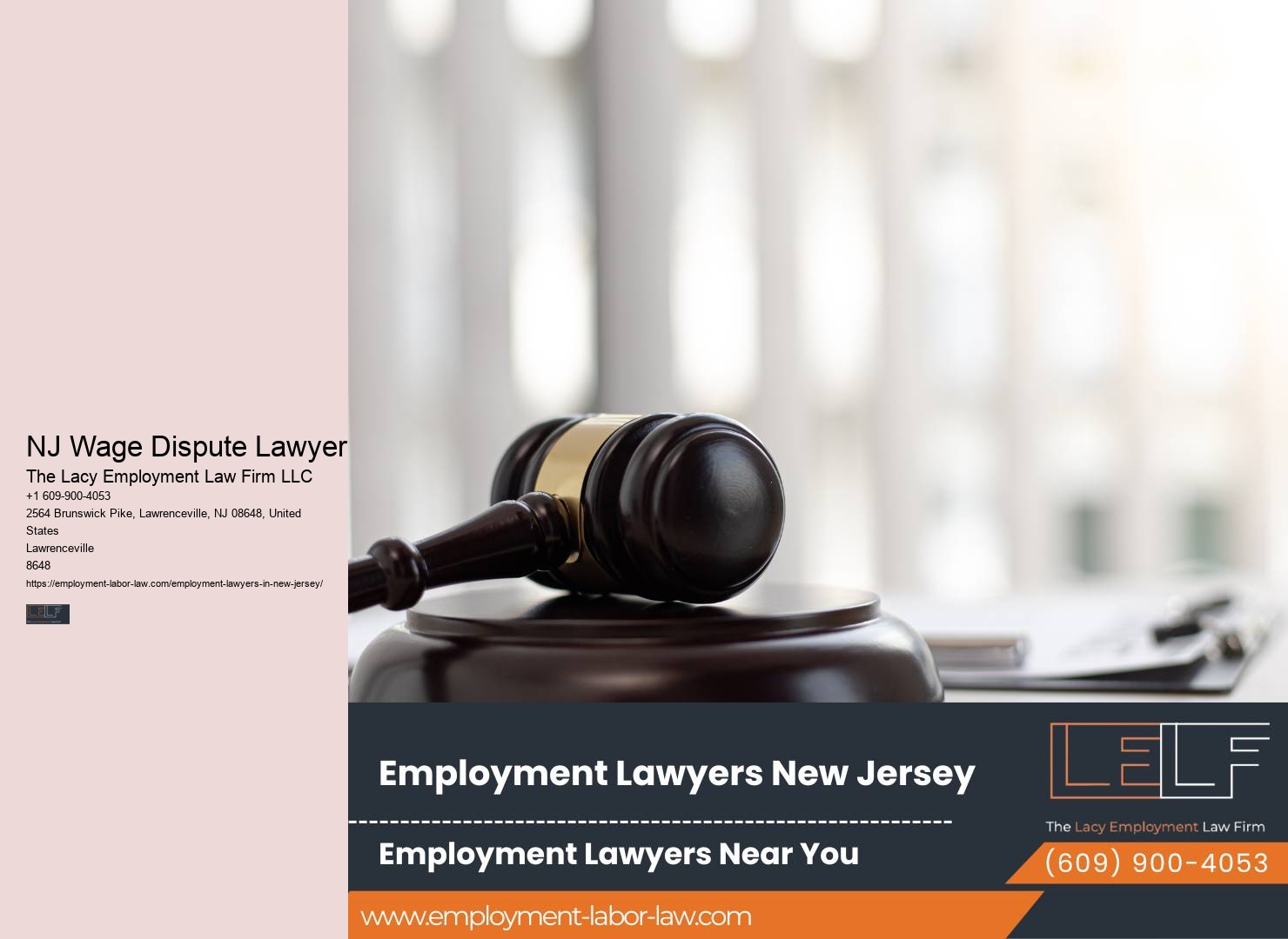 NJ Workplace Rights Legal Advice