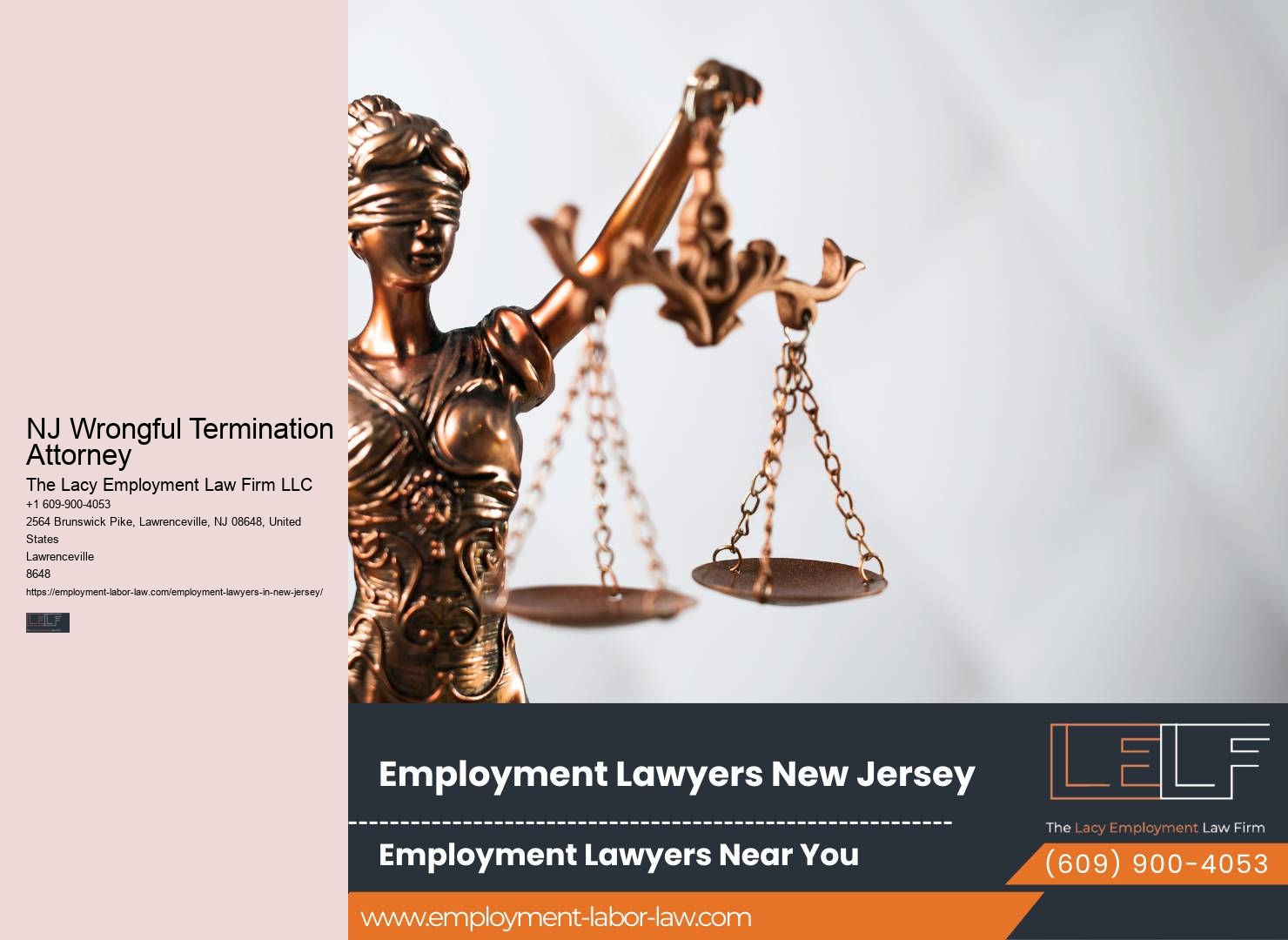 NJ Wrongful Termination Attorney Employee Rights Law Firm