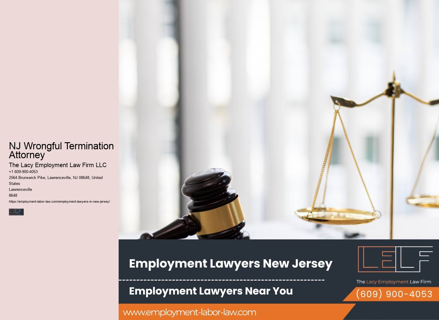 NJ Wrongful Termination Attorney Job Termination Legal Help
