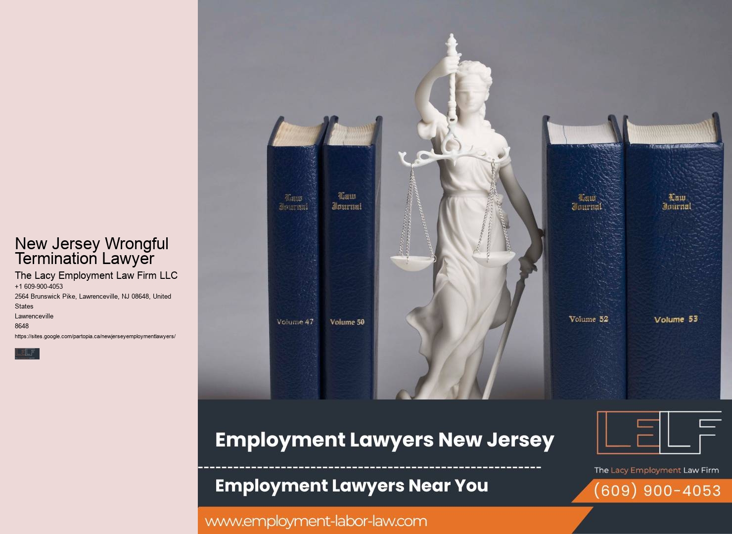 New Jersey Wrongful Termination Lawyer Job Termination Law Services