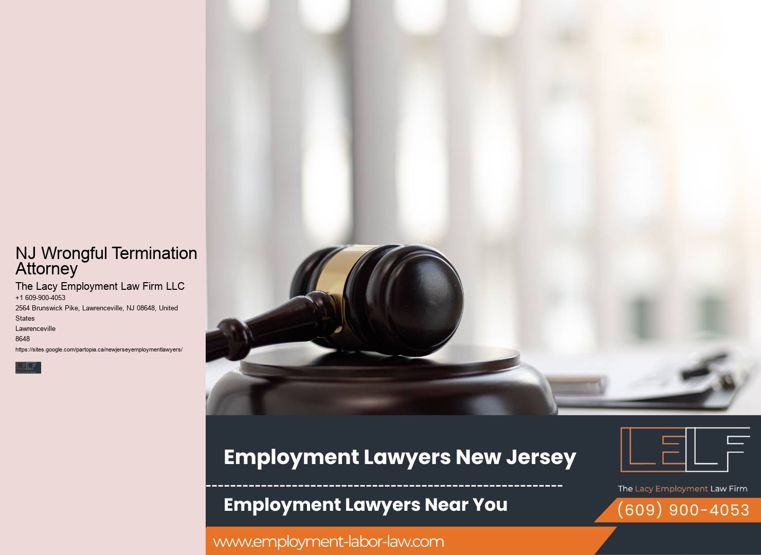 NJ Wrongful Termination Attorney Retaliation Lawyer