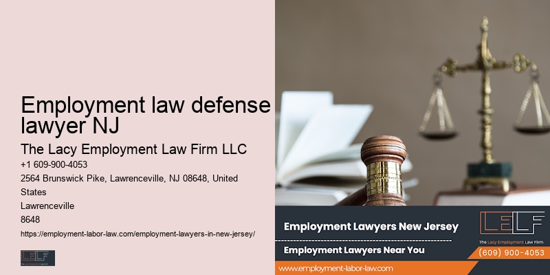 Employment law defense lawyer NJ wage and hour lawyer fees