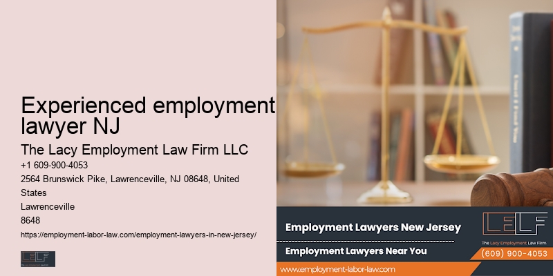 Experienced employment lawyer NJ workplace discrimination lawyer cost-effective