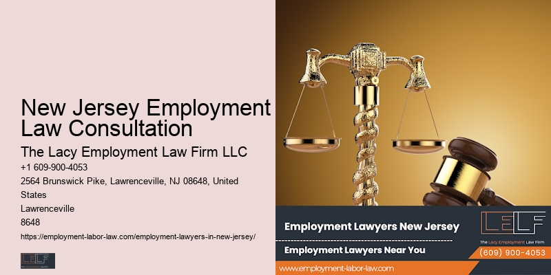 New Jersey Employment Law Consultation severance agreement attorney legal advice