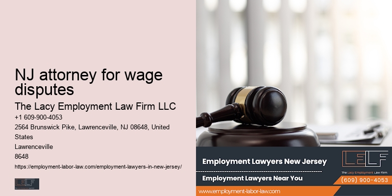 NJ attorney for wage disputes