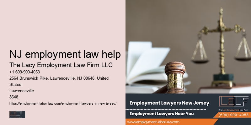 NJ employment law help non-compete agreement legal advice