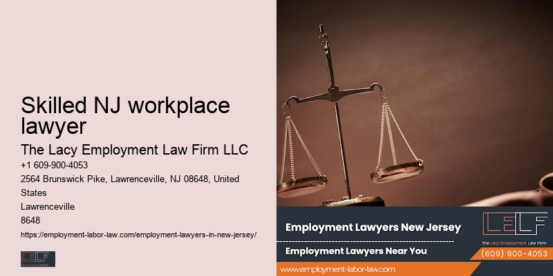 Skilled NJ workplace lawyer employment law consultation benefits