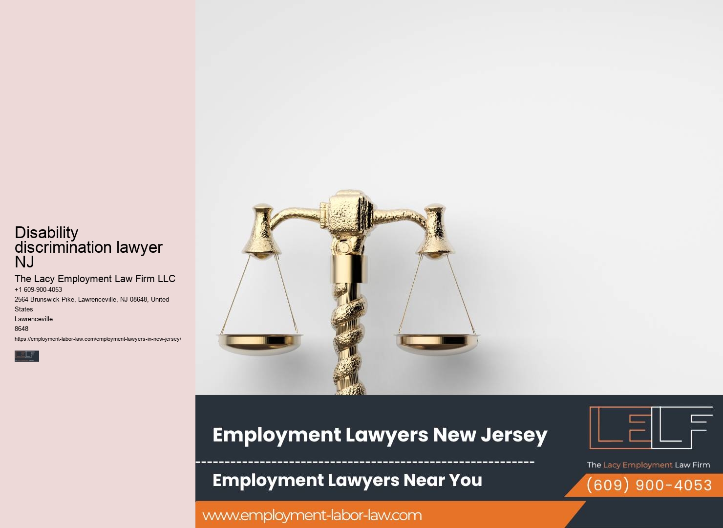 NJ legal assistance for discrimination cases