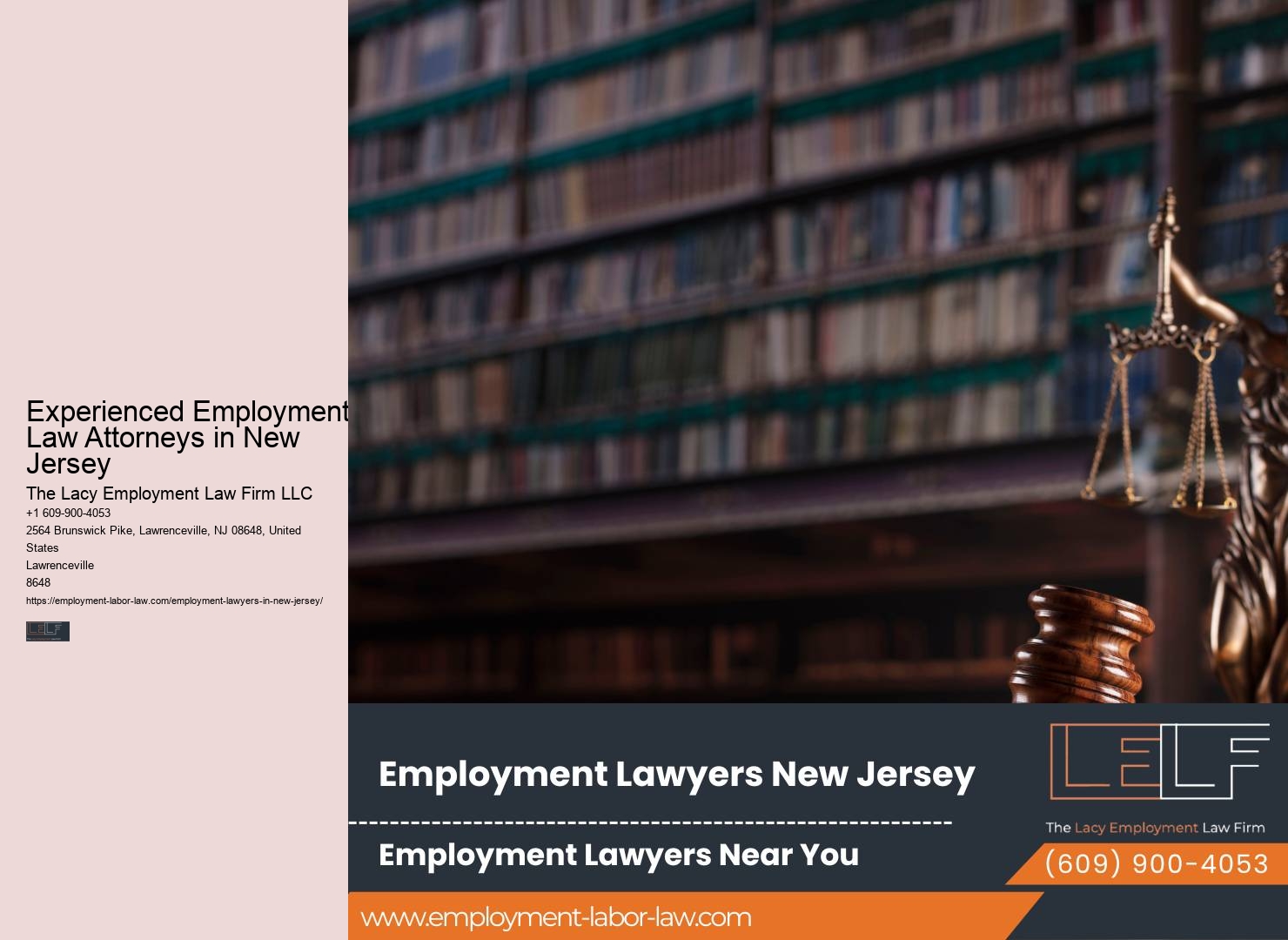 Effective Employment Law Representation in New Jersey