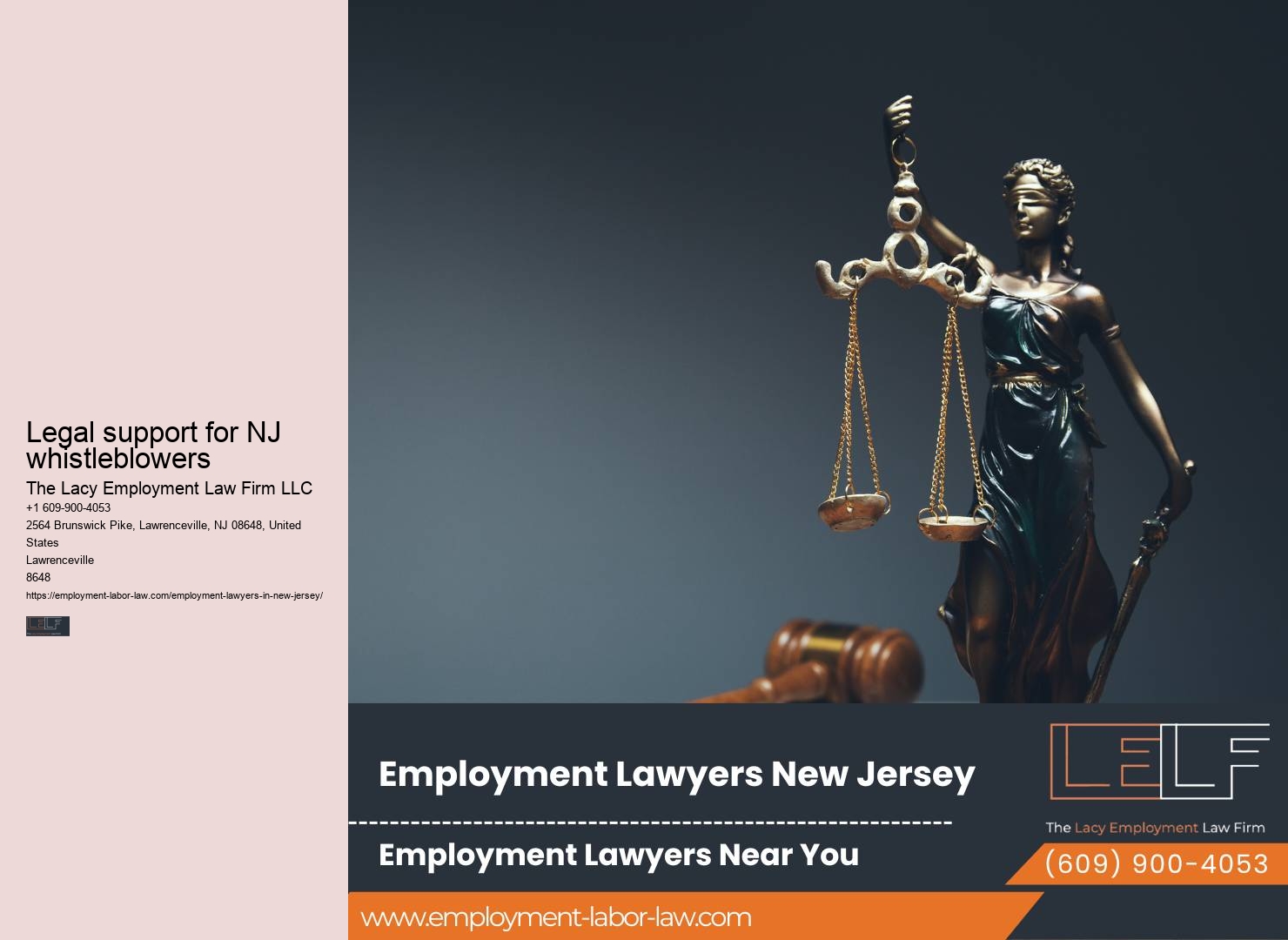 NJ Employment Lawyers for Wrongful Dismissal