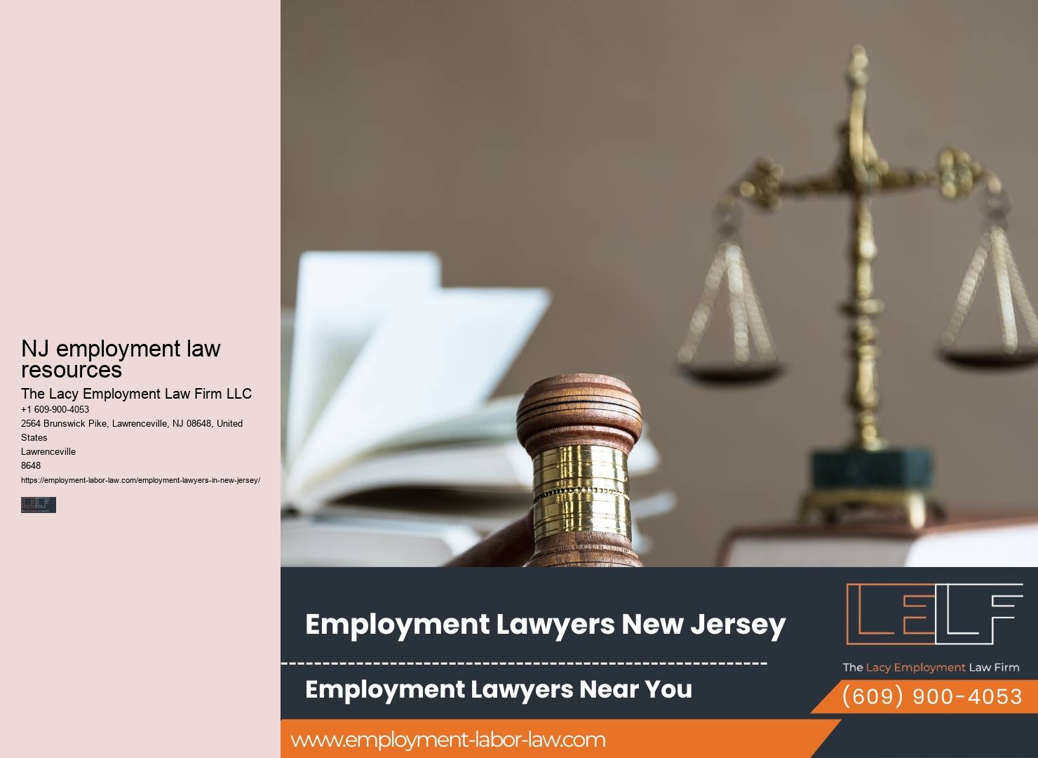 Top NJ Employment Law Representation