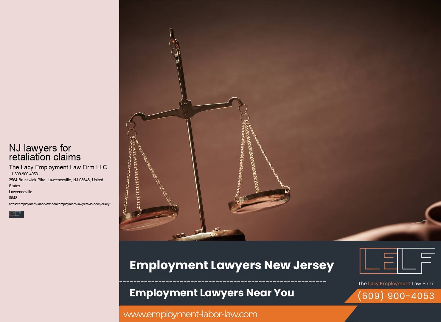 Wrongful termination attorney NJ