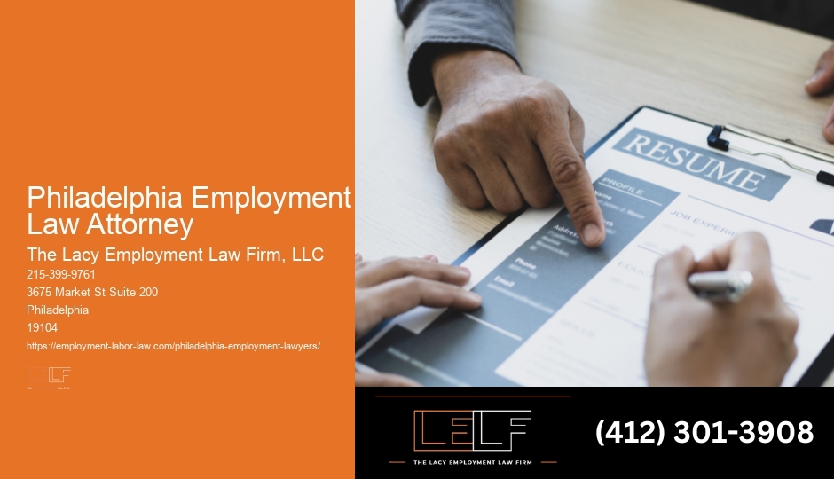 Philadelphia employment law advocate services