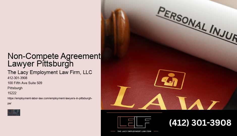 Non-Compete Agreement Lawyer Pittsburgh Employment Law Legal Aid