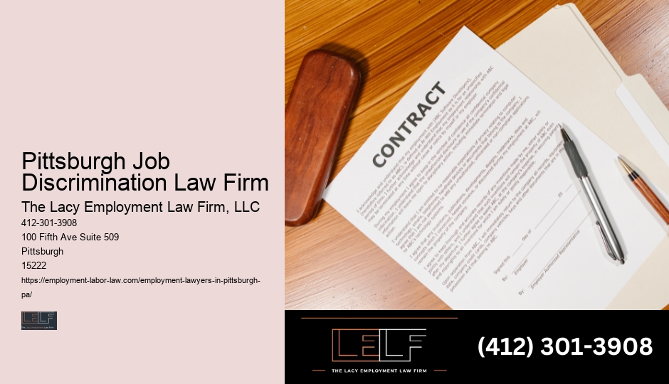 Pittsburgh Job Termination Legal Help