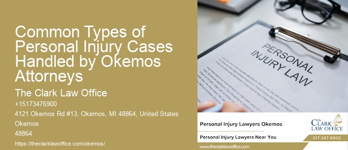 Common Types of Personal Injury Cases Handled by Okemos Attorneys